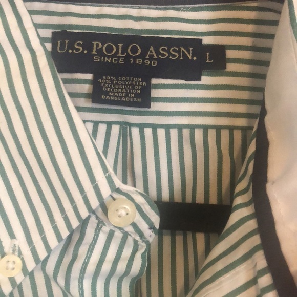 #10 👔 NWOT Long Sleeve Striped Button Down Shirt 👔 - Picture 4 of 17